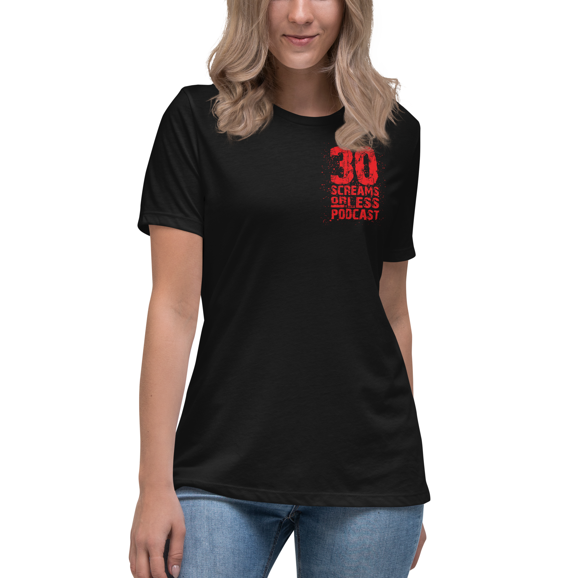 Women's 30 Screams or Less Podcast Relaxed T-Shirt
